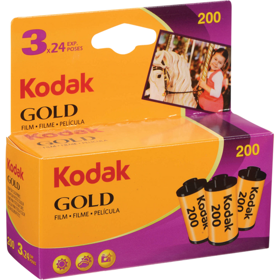 Kodak - 135 Gold 200 Carded 24x3 / Electronics