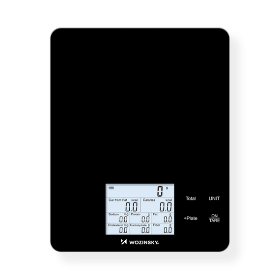 Wozinsky WIK-10 Smart Kitchen Scale with Digital Display, Bluetooth App - Black - Various - Food preparation - Techbox
