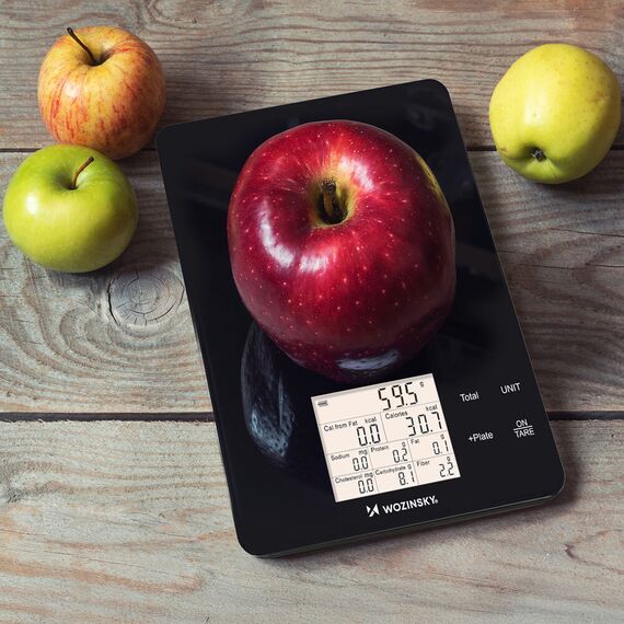 Wozinsky WIK-10 Smart Kitchen Scale with Digital Display, Bluetooth App - Black - Various - Food preparation - Techbox