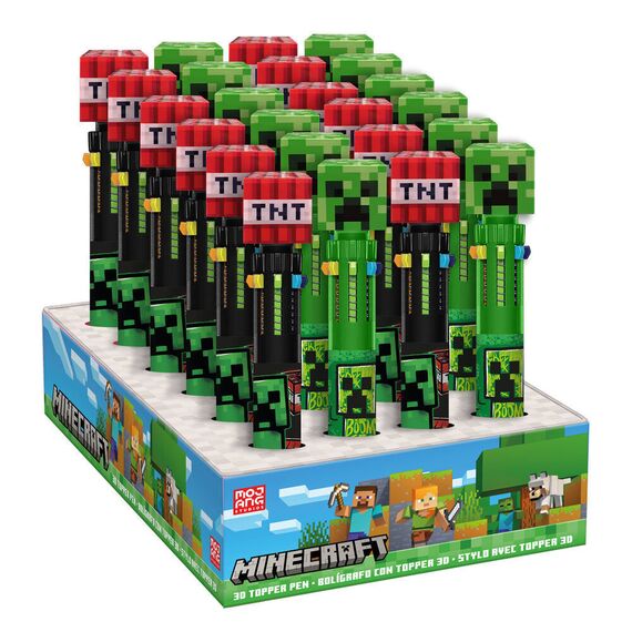 Minecraft assorted 10-colour 3D topper pen