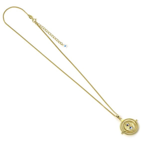 Harry Potter Time Turner  sterling silver gold plated necklace