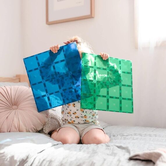 Connetix - Base Plate - Rainbow Blue & Green (CT-R-BG002-BP) / Toys