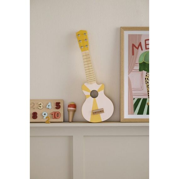 Music - Guitar yellow white - (1000954) / Toys