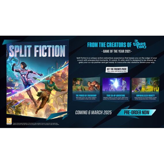 Split Fiction / PlayStation 5 - PS5 Games - Games - Techbox