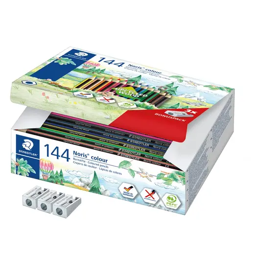 Staedtler - Colour Pencil, Noris colour - 144 pcs. (185 C144) / Toys