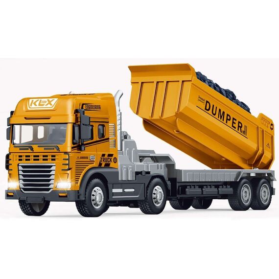KLX - Die-cast truck w/dumper, friction, light & sound (534679) / Toys