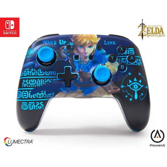 PowerA Enhanced Wireless Controller With Lumectra Etched - Wake Up Link (Nintendo Switch) / Nintendo Switch - Παιχνίδια - Games - Techbox