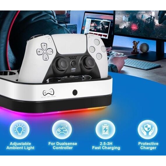 Deep Explorer PS5 Charging Station / PlayStation 5 - Παιχνίδια - Games - Techbox