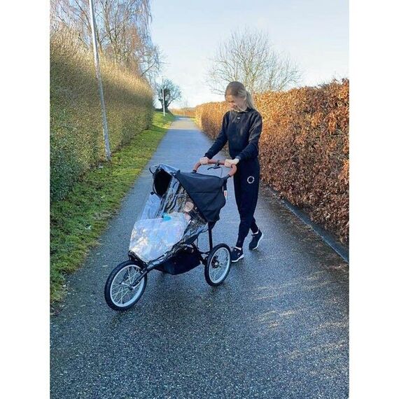 TRILLE - Raincoat Jogger With opening in Top, Black / Baby and Children