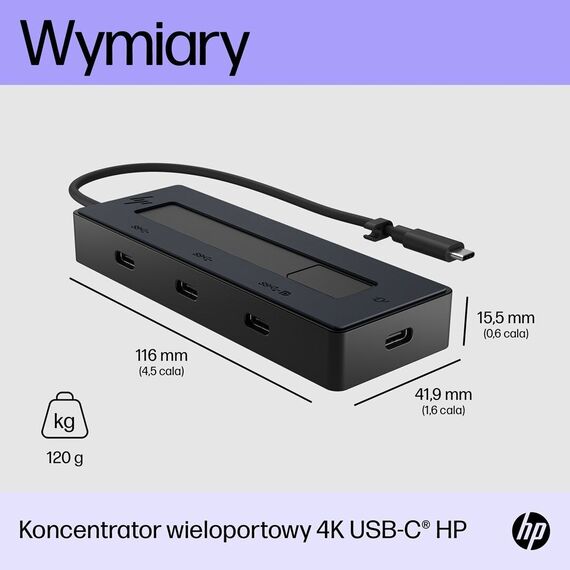 HP 4K USB-C Multiport Hub | Techbox