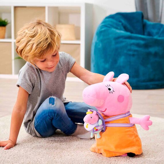 Peppa Pig Mummy Pig with Evie plush toy 33cm