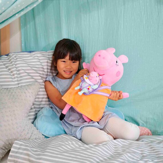 Peppa Pig Mummy Pig with Evie plush toy 33cm