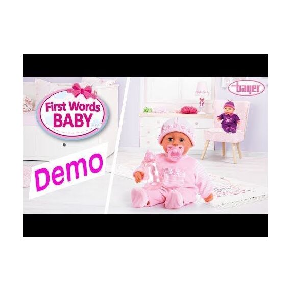 Bayer - Doll - First Word Baby soft pink 38cm (93824CK) / Toys