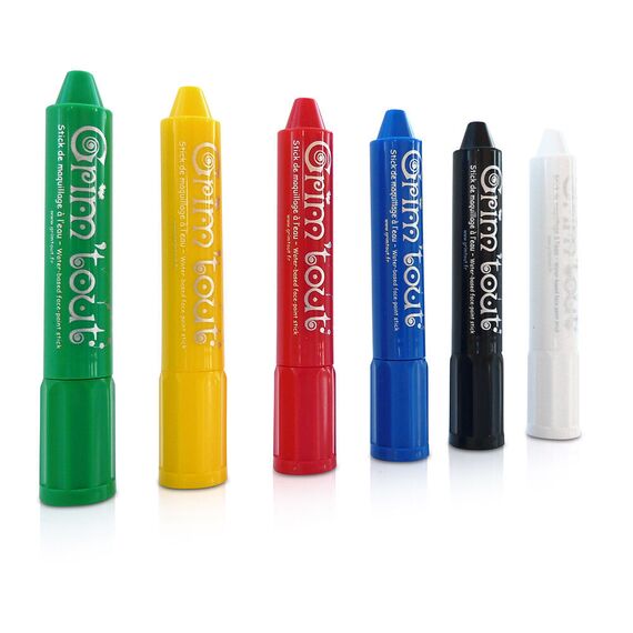 Grim Tout - 6 water-based face paint sticks (GT41232) / Toys