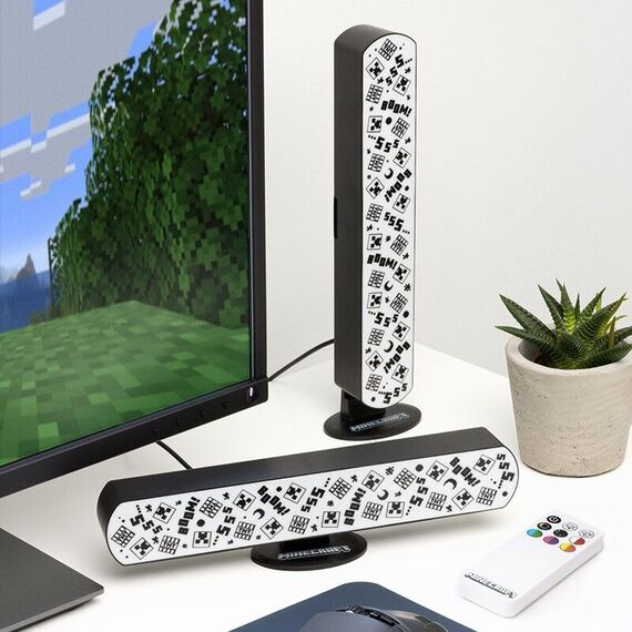 Minecraft Light Bar Set of 2 with Remote / Fan Shop and Merchandise - Various - Various - Techbox