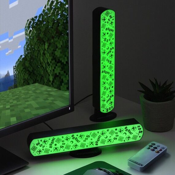 Minecraft Light Bar Set of 2 with Remote / Fan Shop and Merchandise - Various - Various - Techbox
