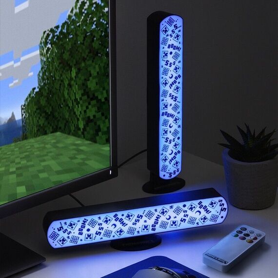 Minecraft Light Bar Set of 2 with Remote / Fan Shop and Merchandise - Various - Various - Techbox