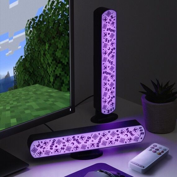 Minecraft Light Bar Set of 2 with Remote / Fan Shop and Merchandise - Various - Various - Techbox