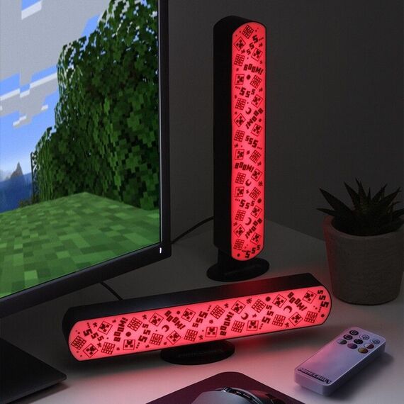 Minecraft Light Bar Set of 2 with Remote / Fan Shop and Merchandise - Various - Various - Techbox
