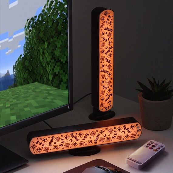Minecraft Light Bar Set of 2 with Remote / Fan Shop and Merchandise - Various - Various - Techbox