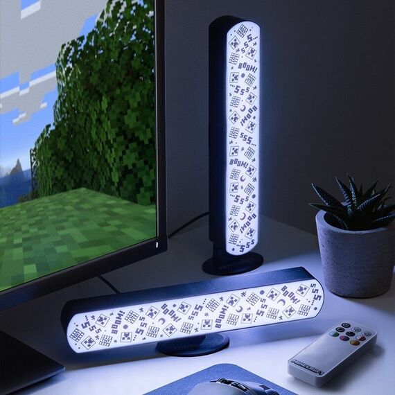 Minecraft Light Bar Set of 2 with Remote / Fan Shop and Merchandise - Various - Various - Techbox