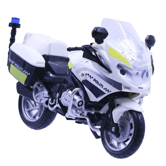 Motor 112 - Police motorcycle w. light & sound (18 cm) (I-1600007) / Toys
