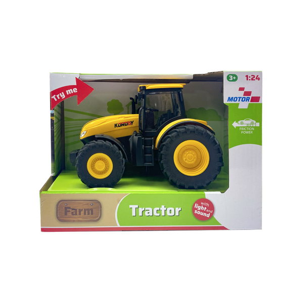 Motor 112 - Tractor with light and sound (friction) 1:20 / Toys