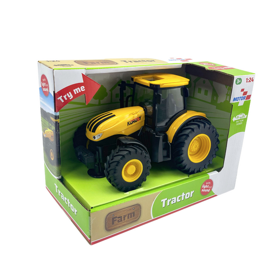 Motor 112 - Tractor with light and sound (friction) 1:20 / Toys