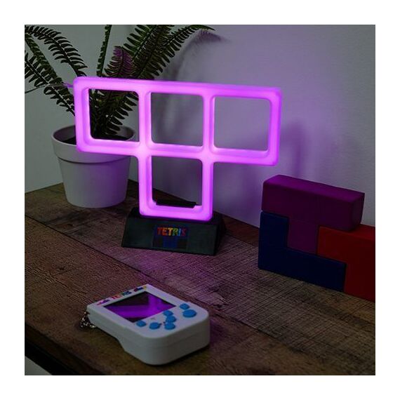 Tetris - Purple Neon Light - Purple - 21cm x 14cm / Gadgets