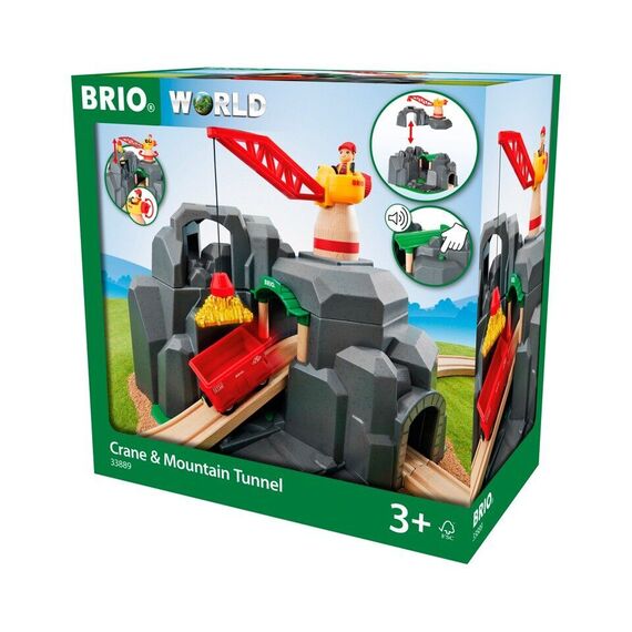 BRIO - Crane and Mountain Tunnel (33889) / Toys