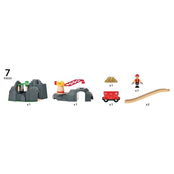 BRIO - Crane and Mountain Tunnel (33889) / Toys