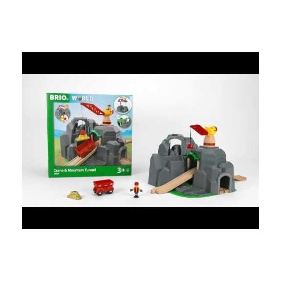 BRIO - Crane and Mountain Tunnel (33889) / Toys