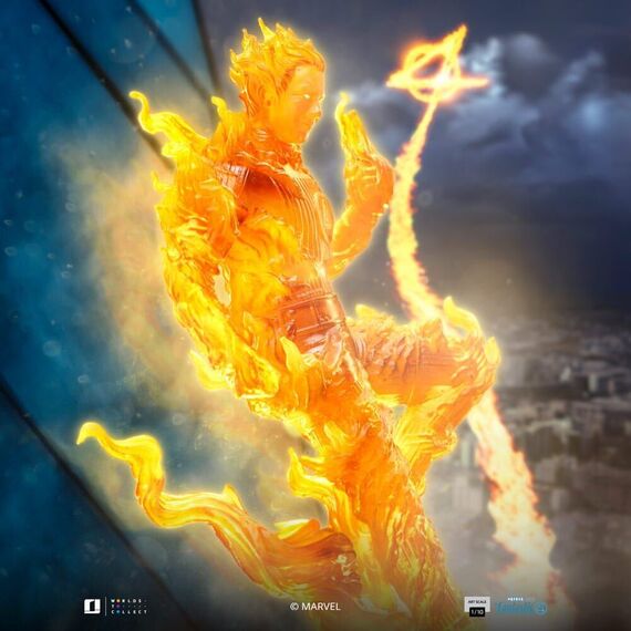 Fantastic Four Art Scale Statue 1/10 Human Torch 30 cm |  Techbox