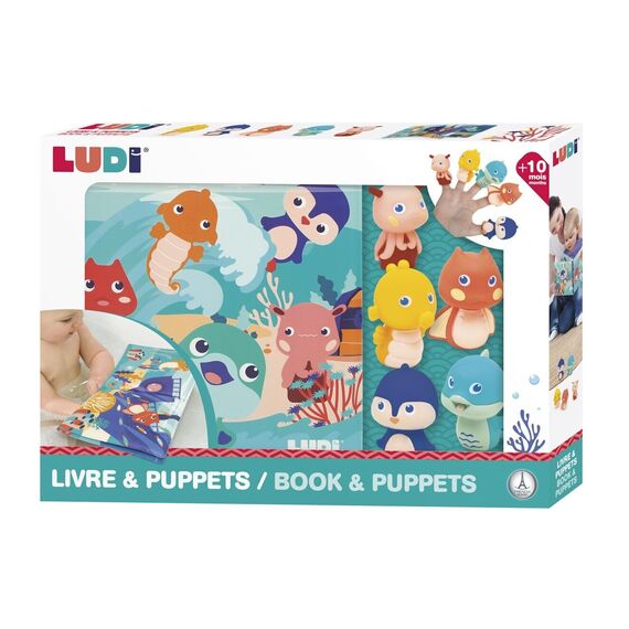Ludi - Bath book and Finger figures  - (LU40018) / Toys