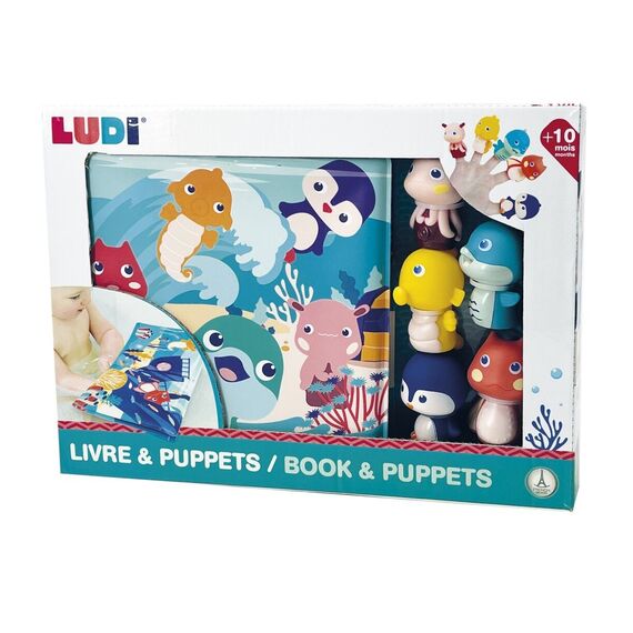 Ludi - Bath book and Finger figures  - (LU40018) / Toys