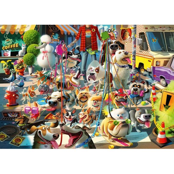 Ravensburger - Puzzle The Dog Walker 1000p (12000876) / Toys