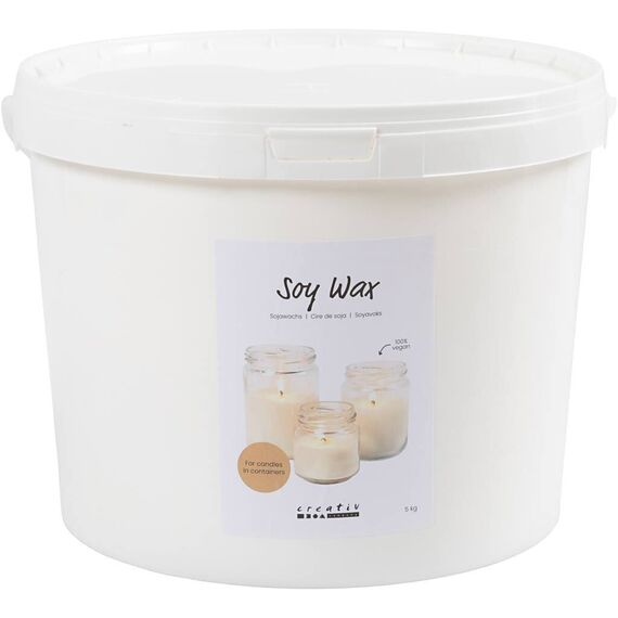 Soy wax, For candles in containers, 5 kg/ 1 pack (73429) / Toys