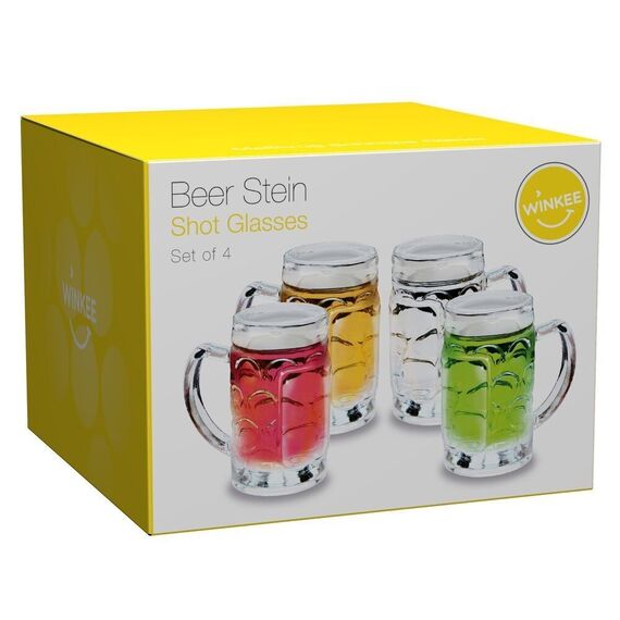Winkee - Beer Stein Shot Glasses - Set of 4 / Gadgets