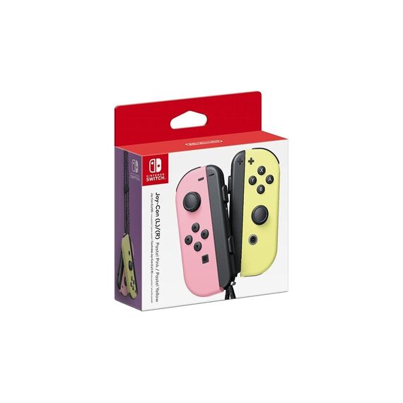 Joy Con Pair Pastel Pink/Pastel Yellow / Nintendo Switch | Techbox