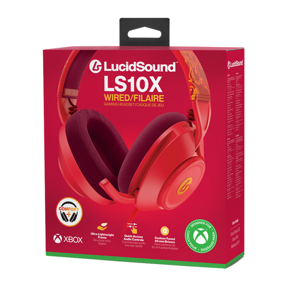 PowerA - LucidSound LS10X Gen 2 Wired Gaming Headset for Xbox Series X - S - Red Blaze / Electronics