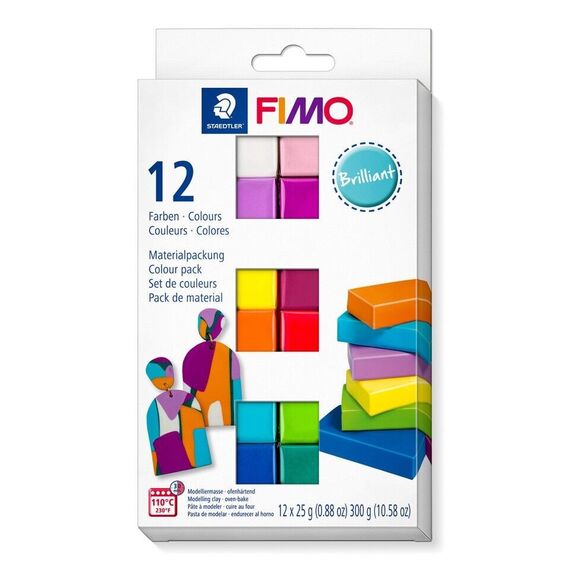 Staedtler - FIMO Soft Set,  12 x ½ Block (8023 C12-2) / Toys