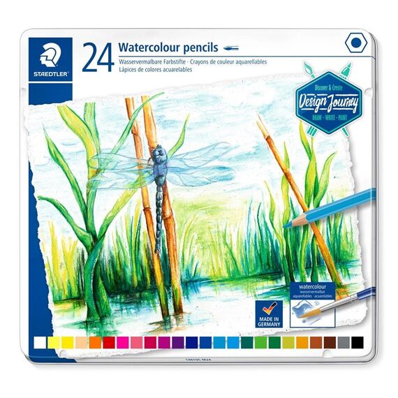 Staedtler - Watercolor colored pencil, 24 pcs (14610C M24) / Toys