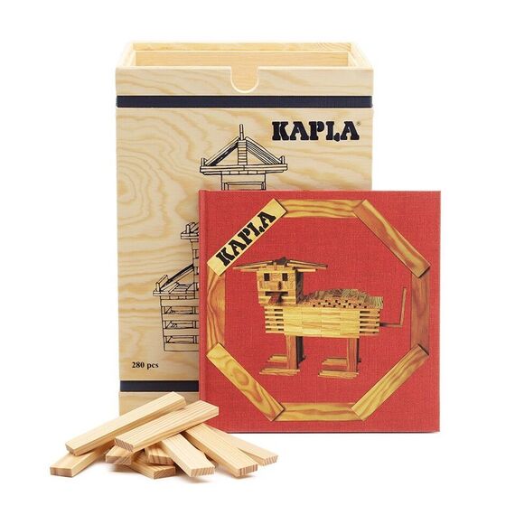 Kapla bricks 280 pcs - Red book (kapla280) / Toys