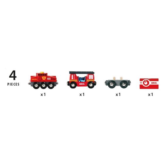 BRIO - Rescue Firefighting Train (33844) / Toys
