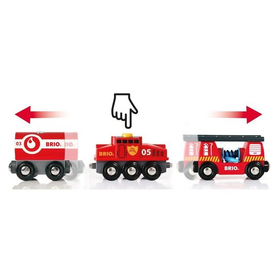 BRIO - Rescue Firefighting Train (33844) / Toys
