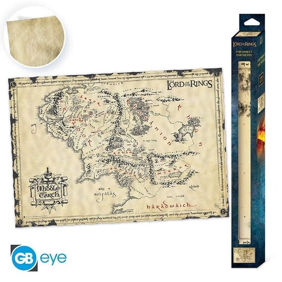 LORD OF THE RINGS - Parchment poster - Middle Earth / Fan Shop and Merchandise - Various - Various - Techbox