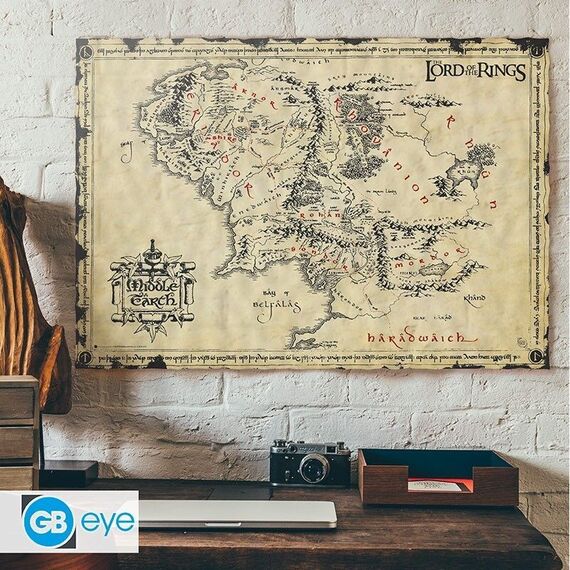 LORD OF THE RINGS - Parchment poster - Middle Earth / Fan Shop and Merchandise - Various - Various - Techbox
