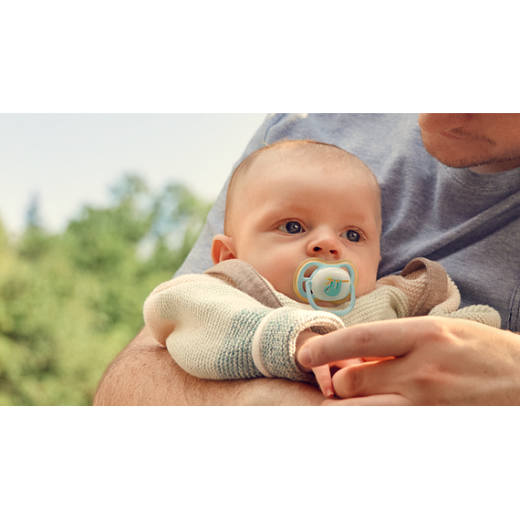 Philips Avent - Ultra air soother, Nighttime, 0-6m, light blue/light green / Baby and Children