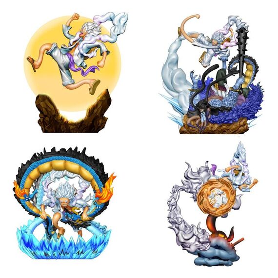 One Piece Petitrama PVC Mini Statue Logbox Re Birth Gear Fifth Special Set 9 cm - One Piece -  Manga - Techbox