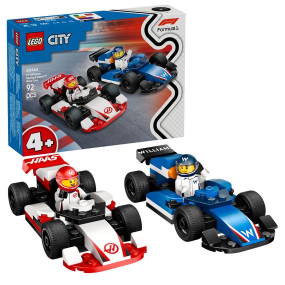 LEGO - LEGO City - F1® Williams Racing & Haas F1® Race Cars (60464) / Toys |  Techbox